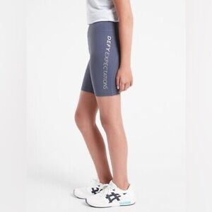 Athleta Girl Defy Expectations Grey Bike Short size large (12)